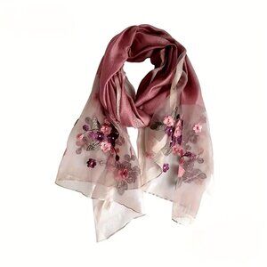 Beautiful Hand Crafted Embroidered Scarf, Wrap, Hijab